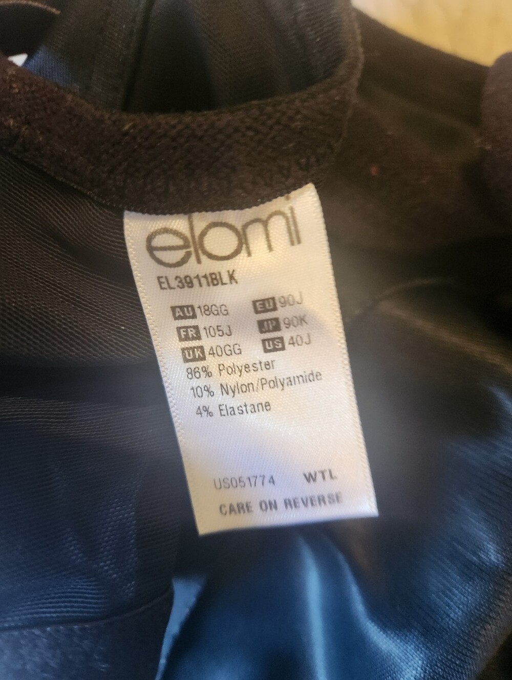 Elomi Bras Three 42J 40J Underwire Adustable Straps Black Lace Lagoon Kiki - Picture 7 of 10